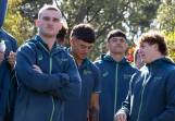 Members of the Australian Under 20 rugby squad were training in Kangaroo Valley last week. Picture supplied.