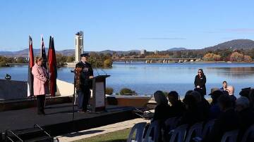 Service at the National Emergency Service Memorial in Canberra. Picture supplied 
