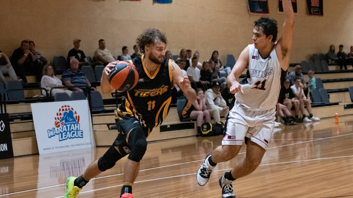 Tigers Jack Callaghan taking it to the rack last season. Picture by Shoalhaven Basketball Association.