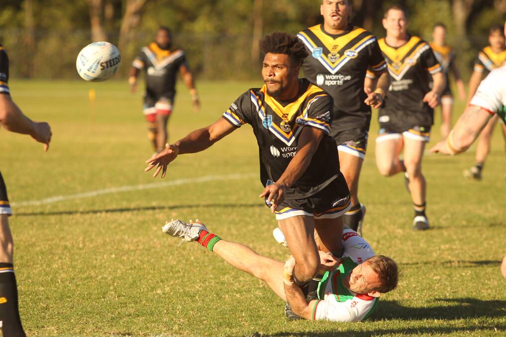 Nowra-Bomaderry Jets' Brayden Omoeboh in action. Picture by David Hall. 