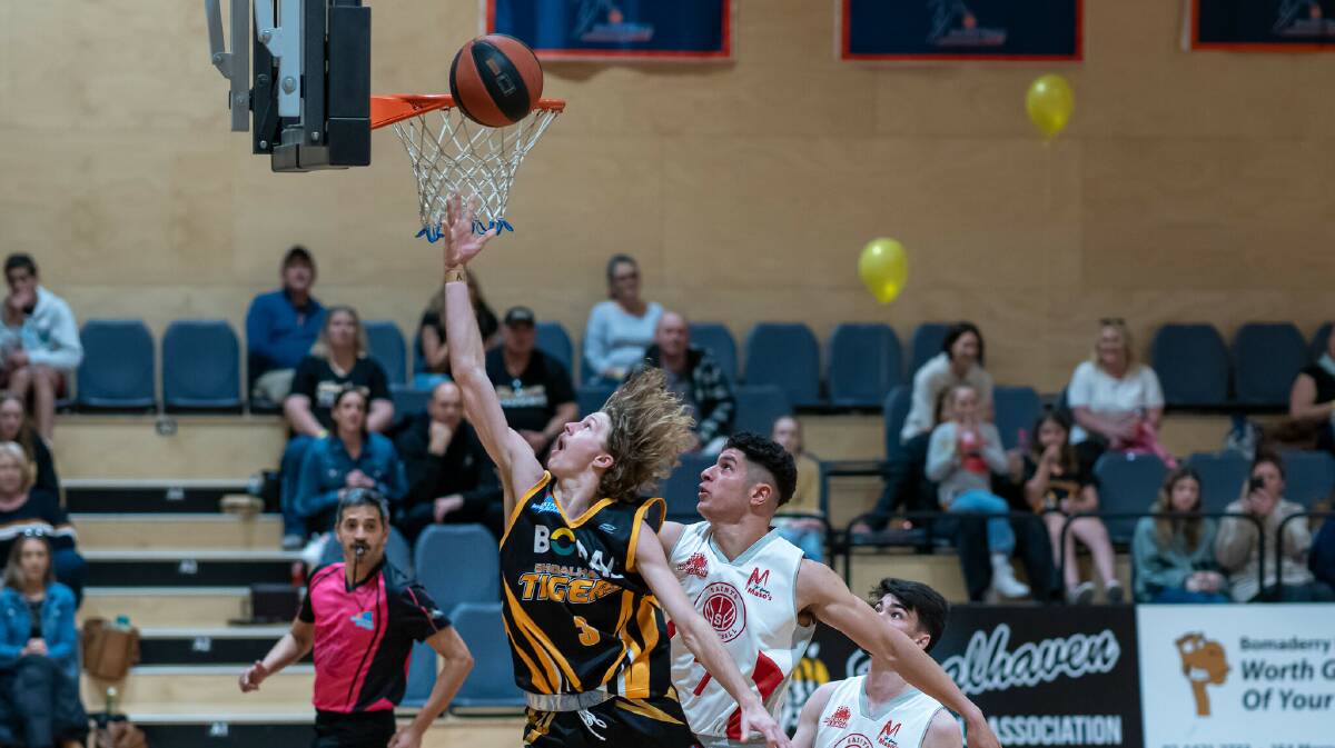 Tigers' Rory Shepherdson last season. Picture by Shoalhaven Basketball Assocition. 