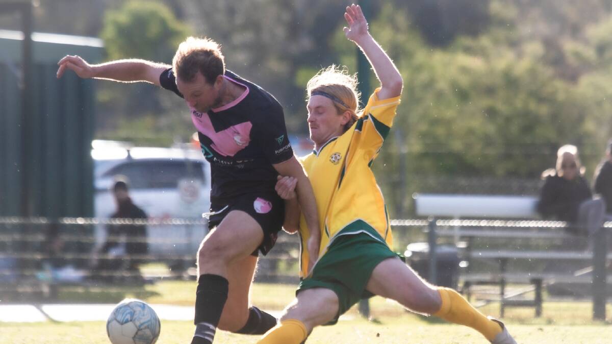 Shoalhaven FC made it a tough outing for the Coledale Waves holding them scoreless. Picture by Team Shot Studios. 