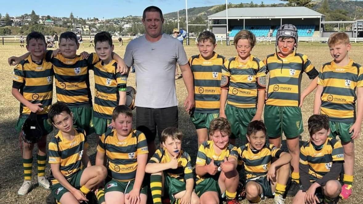 The Shoalhaven Rugby Club's undefeated Under 9's team after winning their final against Kiama. Picture supplied.