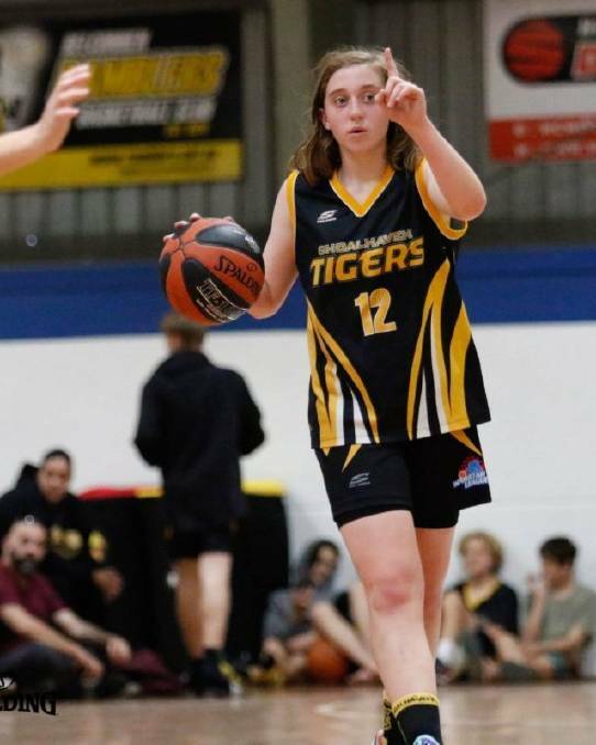 Bomaderry's Kate Speer led the way for the Shoalhaven Tigers in their SJL grand final win. Picture by Shoalhaven Basketball Association. 