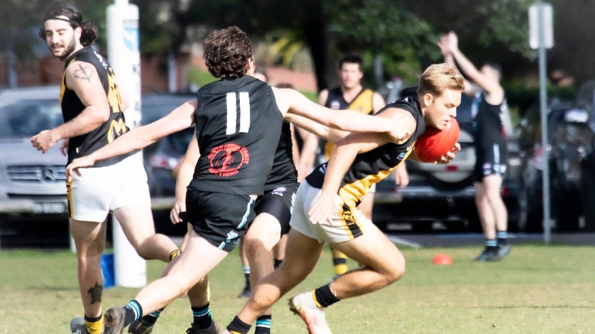 Bomaderry Tigers clashing with the Kiama Power in an earlier game this season. Picture by Team Shot Studios. 
