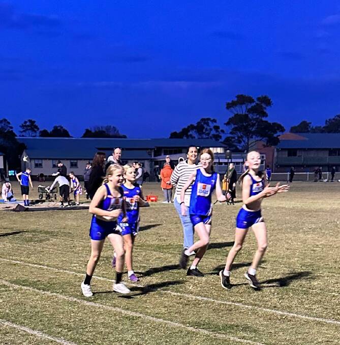 Shoalhaven little athletes running in the 1500m event. Picture supplied. 