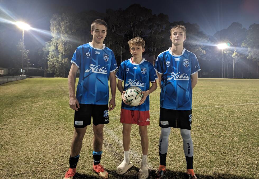 Southern Branch's Harry Wheatley, Aiden Dhu, and Tyler Cooper have been selected to represent NSW Country at the National Youth Championships. Picture by Sam Baker. 
