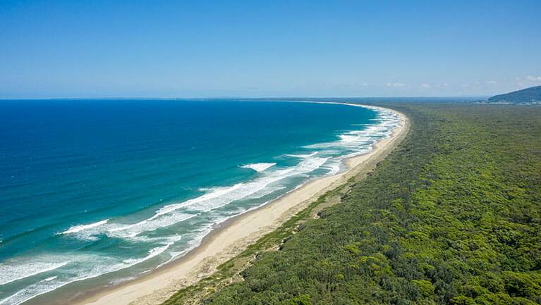 The beautiful Seven Mile Beach. Picture: Supplied. 