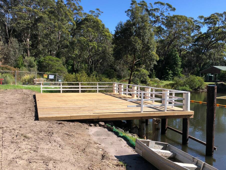 The new wharf has been completed with funding from Shoalhaven Council, the State Government and the Jervis Bay Maritime Museum. Picture supplied.