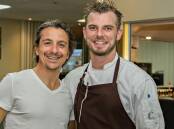 Nowra chef Sam Smith (right) pictured with one of his early mentors, Giovanni Pilu, owner of Pilu's of Freshwater. Picture supplied.