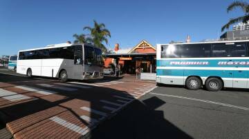 Buses are replacing trains at locations along the South Coast line. File photo.