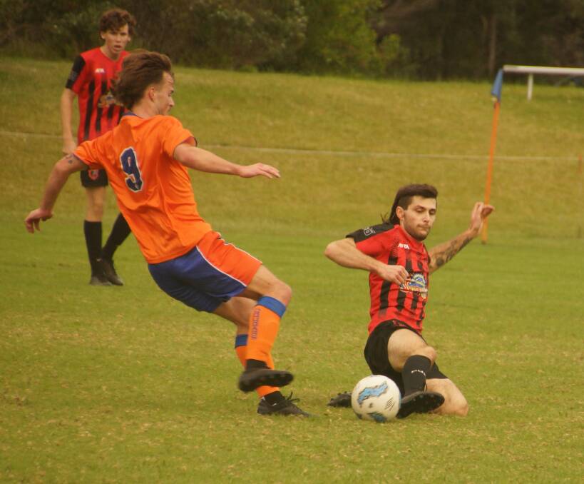Culburra Cougars made a come back in the second half of their game against Shoalhaven United on the weekend. Picture by Rachael Hall
