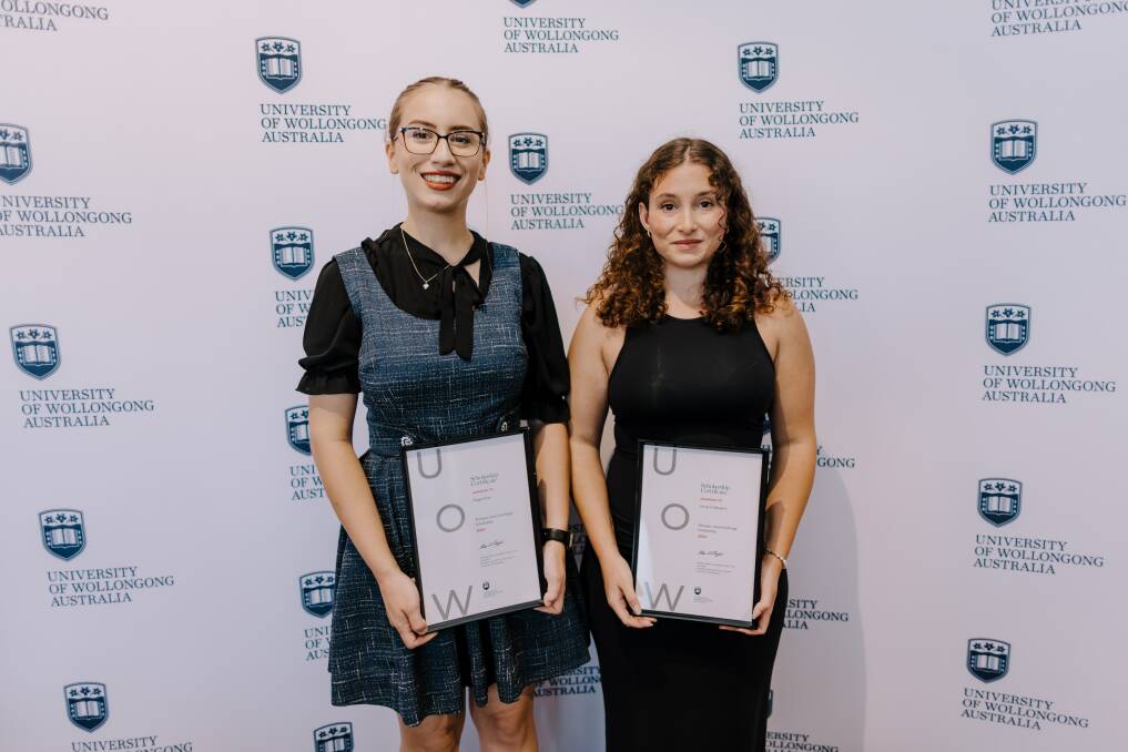 Maggie Khan (left) and Georgi Coddington both recieved Asian Exchange Scholarships. Picture supplied