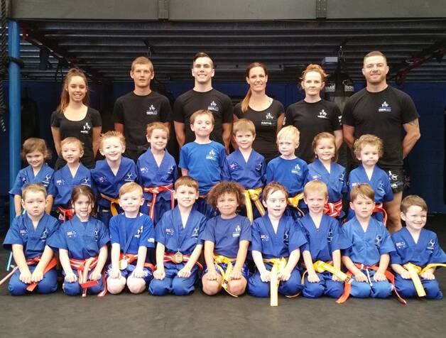  FOLLOWING IN THEIR COACHES FOOTSTEPS: Southern Fitness and Martial Arts Centres Bomaderry's Beginner Little Ninjas.