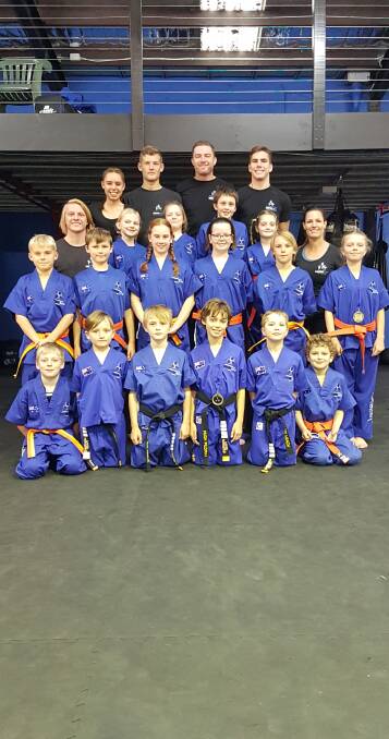 COMMITMENT TO THE CAUSE: Southern Fitness and Martial Arts Centre Bomaderry's JKD orange belts after their recent term two grading.