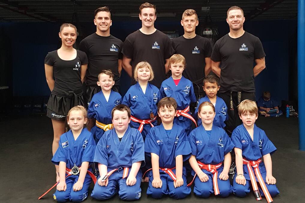DEDICATION: Southern Fitness, Martial Arts and CrossFit Centre Bomaderry's yellow and orange belt little ninjas following the term three gradings.