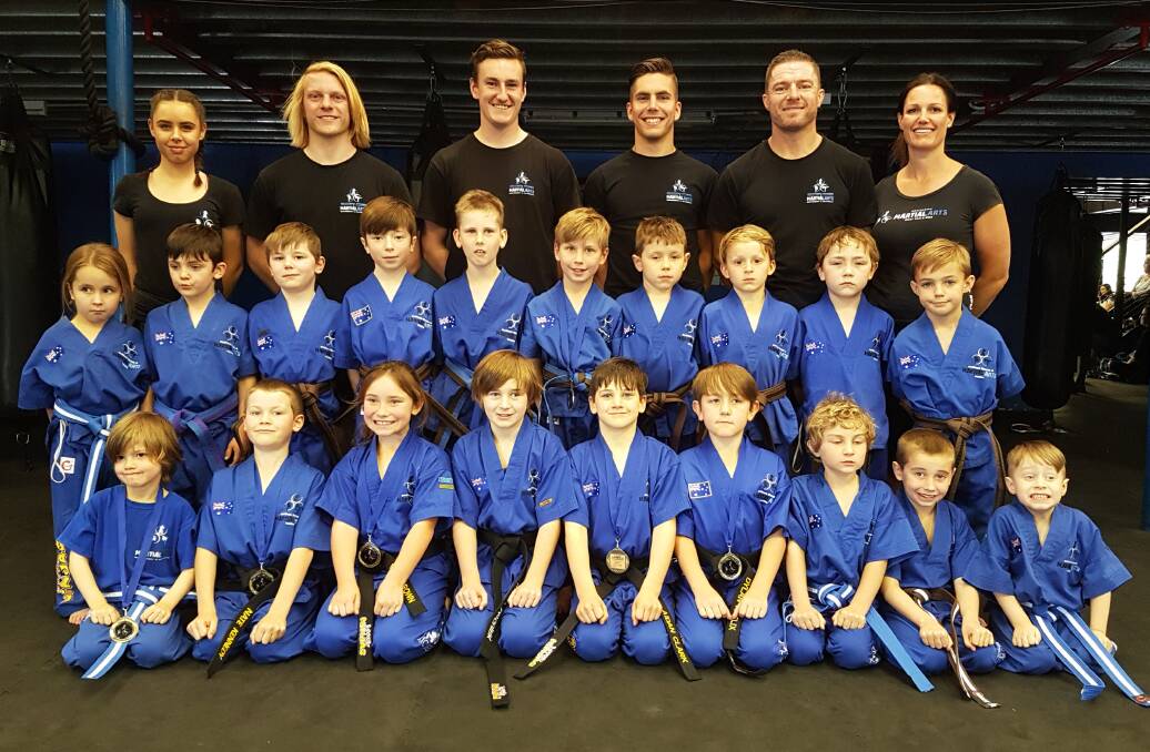 SUCCESS: Southern Fitness, Martial Arts and CrossFit Centre Bomaderry's advanced little ninjas.