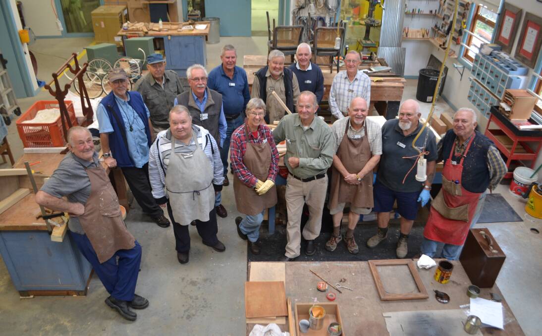 HANDY HELPERS: Members of Berry Men’s Shed look forward to welcoming visitors to an open day for tours and demonstrations during the upcoming Seniors Week.