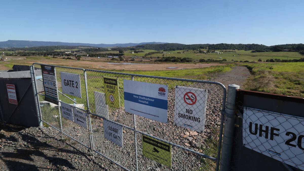 The Shellharbour hospital site in Dunmore. File picture