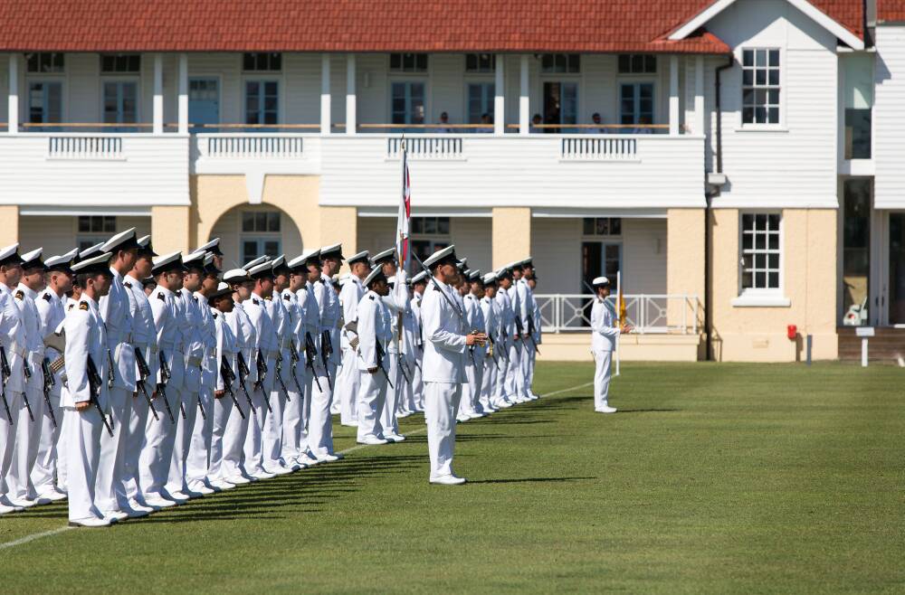 Passing out parade at HMAS Creswell South Coast Register Nowra, NSW