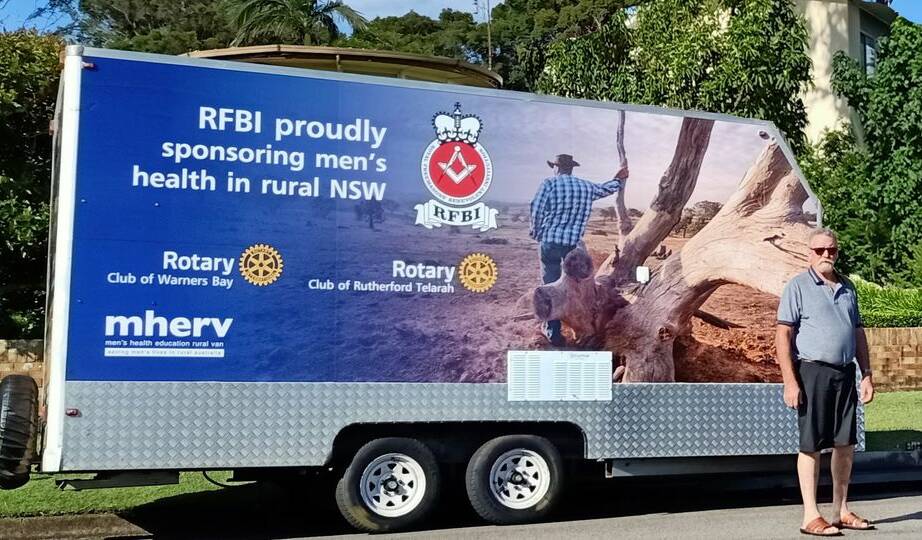 GREAT PROGRAM: Registered male nurse, Bill Power, supported by Nowra Rotarians, will be manning the Men's Health Educational Rotary Van (Mherv) which is visiting Nowra this Wednesday and Thursday.