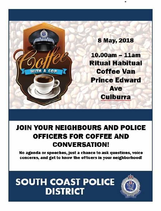 Your chance to meet your local police over a cup of coffee​