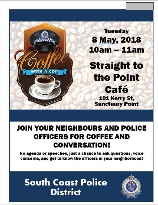 Your chance to meet your local police over a cup of coffee​
