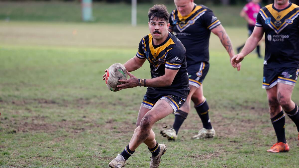 Nowra-Bomaderry Jets halfback Clyde Parsons in action. Picture by Anna Warr 