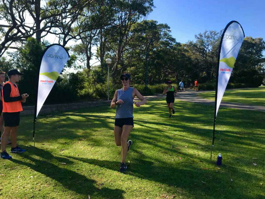 ALL SMILES: Ashleigh Walker at the trial parkrun on January 6 in Huskisson. 