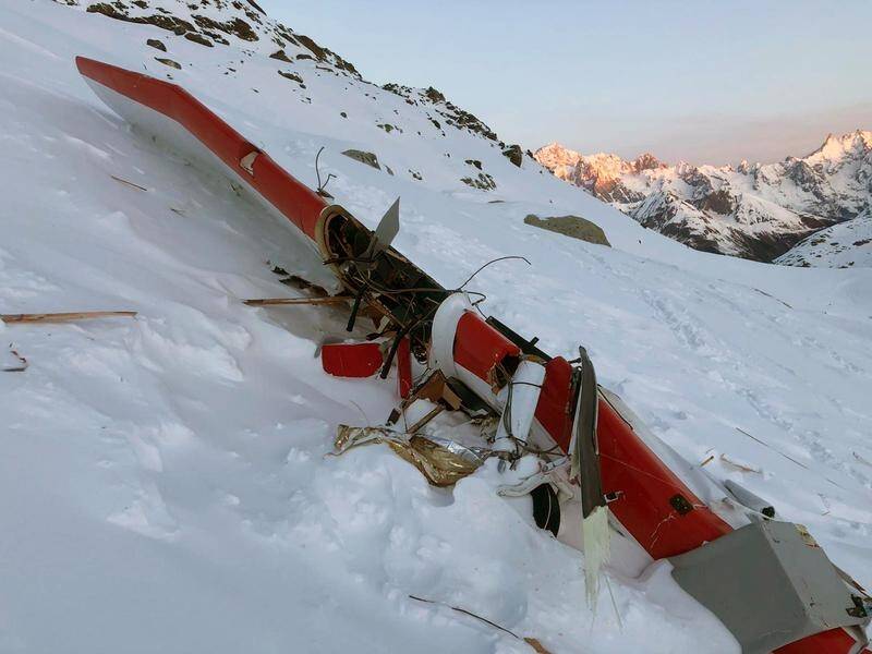 Seven people have died in a collision between a helicopter and a light plane over the Italian alps.