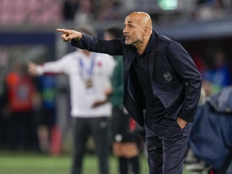 Italy coach Luciano Spalletti hopes to be pointing the way to a successful defence of the Euros. (AP PHOTO)