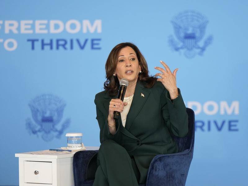 US Vice President Kamala Harris has agreed to debate the Republican vice presidential candidate. (AP PHOTO)