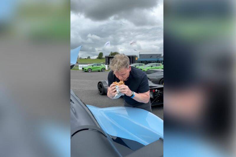 Mid-engine MasterChef: Gordon Ramsay shows off Aston Martin grilled cheese