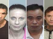 Alvin Edwards, Jeanette West, Cuong Nguyen and James Park are wanted by police. Pictures by Lake Illawarra Police District