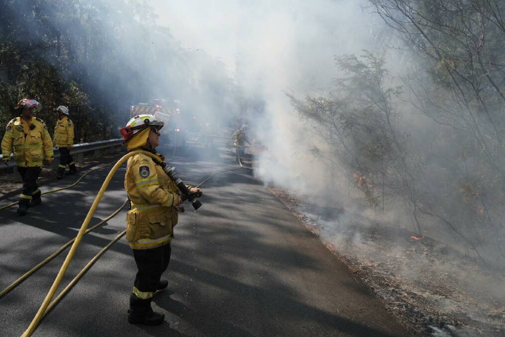 Firefighters at a hazard reduction burn. Picture by NSW Rural Fire Service