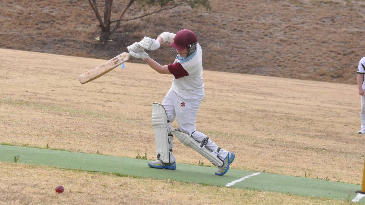Riley Sims made 30 runs with three boundaries for Norths in fourth grade.