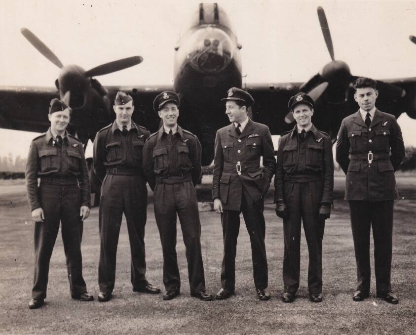 Mr Buxton [far left] with his squadron members. Picture supplied 