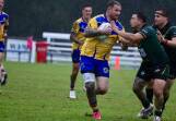 Warilla Lake South Gorillas and Stingrays of Shellharbour played out a 16-all draw in round five at Cec Glenholmes Oval. Picture by Sylvia Liber